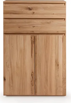 Produktbild von Highboard Livorno Eichenholz Natur 80 x 39 x 121 cm