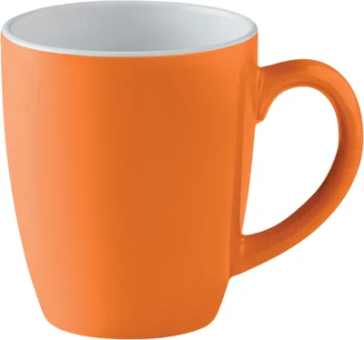 Image de MidOcean - Tasse à café "Trent", Teintée, Céramique MO434 (Taille unique) (Orange/Blanc)
