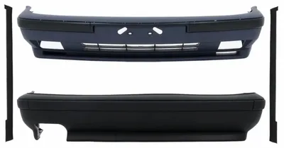 Imagen del producto de Kit de carrocería para parachoques de BMW Serie 5 E34, modelos sedán y touring, de 1987 a 1995, con detalles de diseño M5.