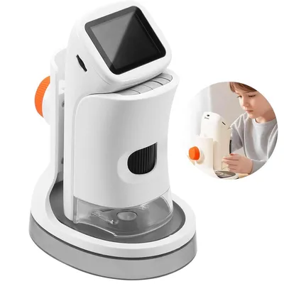 Produktbild von Elektronisches Mikroskop für Kinder,1000x Lupe mit Foto- & Videoaufnahme,32GB Karte,Wissenschaftliches Experimentierspielzeug,Neujahrsgeschenk