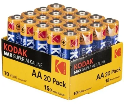 Immagine prodotto di Kodak - Batteria Alcalinica Max Aa Lr6 Confezione*20 Batterie