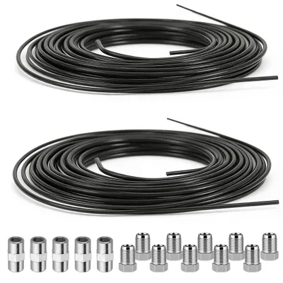 Immagine prodotto di Solidchoice - Set di 2 tubi freno in acciaio con raccordi a vite