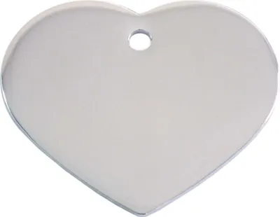 Produktbild von Adressanhänger mit Gravur - Herz - groß - silber