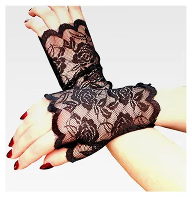 Produktbild von Fingerlose Damen UV-Schutzhandschuhe mit Spitze, atmungsaktiv und schweißabsorbierend, rutschfeste Handschuhe für Autofahren und Outdoor-Aktivitäten