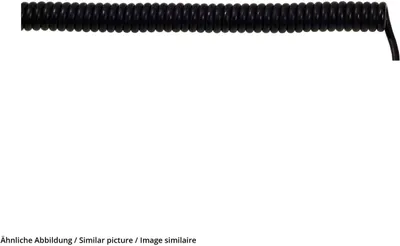 Immagine prodotto di LAPP 73220260 Cavo a spirale UNITRONIC® SPIRAL 100 mm / 400 mm 6 x 0,25 mm² Nero 1 pz