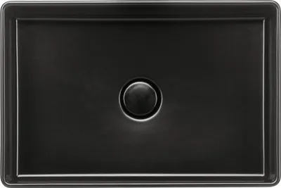 Produktbild von systemceram Aufsatzwaschbecken LAVARA 60 - NIGRA - mit keramischer Abdeckung / Spüle / Becken