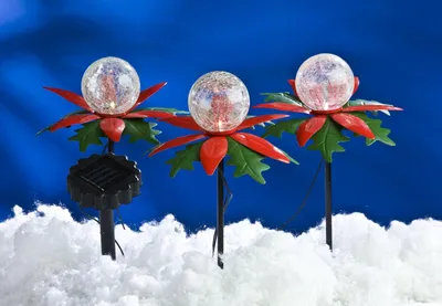 Image de Lanterne solaire LED de jardin, jardinière, lampe solaire, guirlande lumineuse, plante artificielle