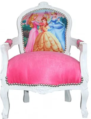 Produktbild von Casa Padrino Barock Kinderstuhl Prinzessin im Antik Stil, Rosa/Weiß, Höhe 71 cm