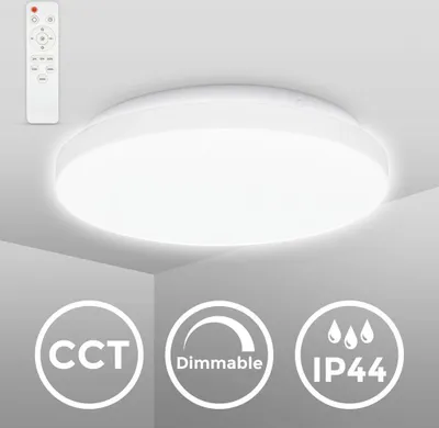 Obrázok produktu pre LED stropné svetlo do kúpeľne 12W CCT Zmena teploty farieb IP44 Stropné svietidlo Kúpeľňa