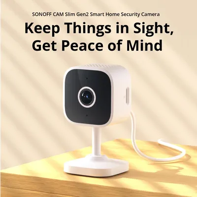Produktbild von Innen-Überwachungskamera - CAM-S2 Würfelkamera - Full HD 1080p - WLAN 2,4 GHz - Bewegungserkennung - Zwei-Wege-Audio - 100° Sichtwinkel - Weiß
