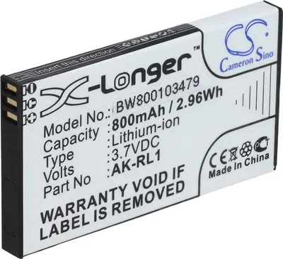 Produktbild von vhbw Akku kompatibel mit Emporia RL1, VF1C Handy Smartphone Senioren Telefon (800 mAh, 3,7 V, Li-Ion)