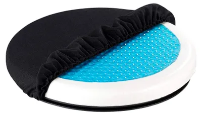 Produktbild von Drehkissen: 360° drehbares Schaumstoff-Sitzkissen mit kühlender Gel-Schicht