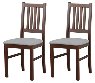 Image de ESSZIMMERSTUHL - Lot de 2 chaises Bos, bois de noyer, finition "opium", modèle 85