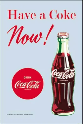Immagine prodotto di Coca Cola Now! - Specchio stampato 20x30 cm con cornice in plastica