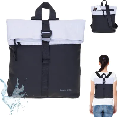 Produktbild von Rucksack Damen Handtasche New Rebels Backham Los Angeles small medium Damenrucksack Daypack Büro Freizeit Freizeitrucksack klein 51.1331 00 Schwarz +s