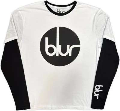Obrázek produktu pro Blur - Tričko pro muže/ženy, vrstvené, s dlouhým rukávem RO14772 (XXL) (černá/bílá)