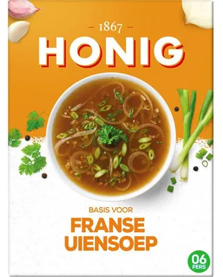 Obrázok produktu pre Honey Franse Uiensoep 64g – klasická aromatická francúzska cibuľová polievka