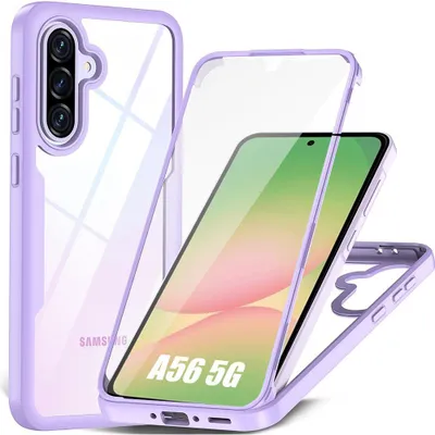 Image de Coque pour Samsung Galaxy A56 5G, Protection Intégrale Bordure Renforcée - Violet