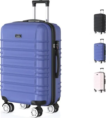 Immagine prodotto di Voyagoux® AVALON - Valigia da viaggio grande - 113L - Valigia - Valigia da viaggio con ruote - Blu - Chiusura TSA