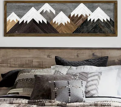 Produktbild von Wallity, Almıla- EVL4528, Bunt, Leinwandbilder, 35 x 120 cm, Gemälde: 100% MDF (Dicke: 3mm)