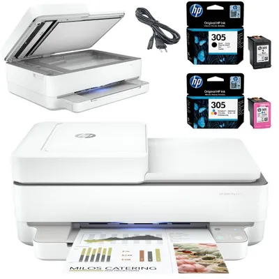 Produktbild von HP ENVY Pro 6432 Farb-Tintenstrahl-Multifunktionsdrucker + HP 305 Wi-Fi
