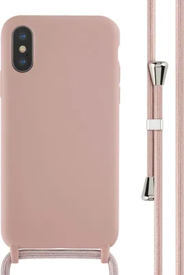 Immagine prodotto di Custodia in silicone imoshion con cinturino iPhone X / Xs - Rosa sabbia