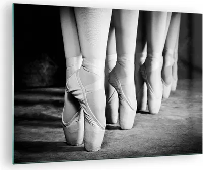 Produktbild von Bilder auf glas - Einteilig - Ballettschuhe Füße Tanz - 70x50cm - Glasbilder - Wandbilder - Bilder - zum Aufhängen bereit - Wanddekoration aus Glas - Glas Bilder - Wandbild auf Glas - GAA70x50-4222