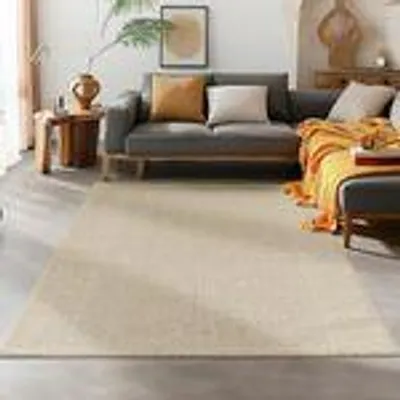 Produktbild von Schlingenteppich Schlafzimmer Einfarbig Meliert Design, Größe: 120 x 170 cm, Farbe: Beige