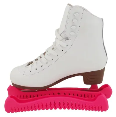 Produktbild von Schlittschuh-Schutzhüllen Handtuch-Geschenk-Set Deep Pink 266-305 mm Gummi