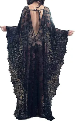 Produktbild von Strandkleid für Damen aus Polyester mit V-Ausschnitt, Einheitsgröße