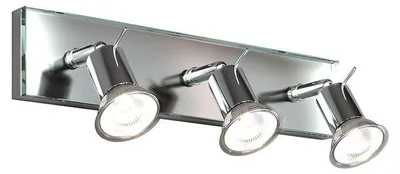Immagine prodotto di Applique Contemporanea Nuts Metallo Cromo Vetro Trasparente 3 Luci Gu10