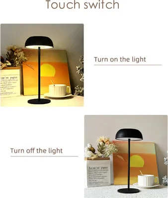 Obrázek produktu pro Moderní přenosná stolní lampa, noční stolní dotyková lampa, dekorativní lampa ve tvaru láhve na víno, 3 barvy, stmívatelná jasnost, stolní lampa, dobíjecí přes USB