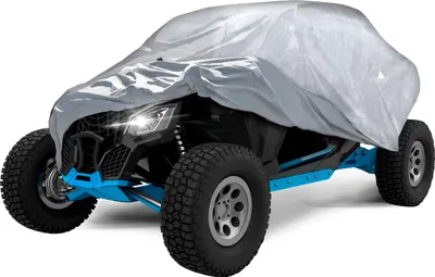 Produktbild von WALSER Abdeckplane Quad All Weather, Quad Abdeckplane wasserdicht, Quad Garage, Quad Zubehör, UV-beständige Quad Abdeckplane auch für E Quad, Quad Plane, wetterfeste Abdeckung Plane silber M