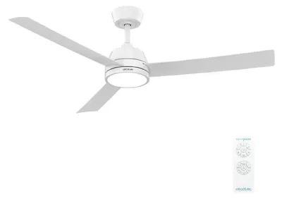 Produktbild von Cecotec Deckenventilator mit Licht EnergySilence Aero 452 QuickSnap White, DC-Motor, 132 cm