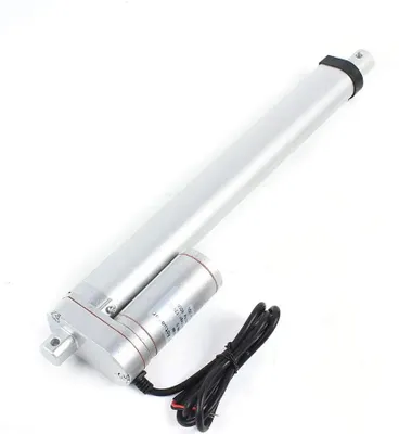 Immagine prodotto di Attuatore lineare elettrico - Corsa 250 mm - Tensione 12 V DC - Radiocomando - Sollevamento automatico - Per l'industria e la casa - Argento
