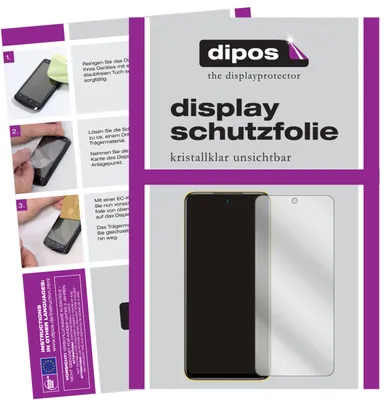 A collage of instructional images and product packaging for a screen protector.