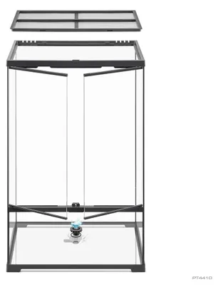 Productafbeelding van Exo Terra Paludarium terrarium glas 60x45x90cm met diepe bodem, drainage en 3 traps ventilatie