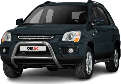 Zdjęcie produktu dla Osłona przedniego zderzaka do Kia Sportage 2008-2010 stalowa ABE srebrna