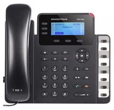 Obrázok produktu pre Grandstream Networks GXP1630, IP telefón, Čierna, Šedá, Káblový handset, Stôl / stena, Linux, 3 riadky