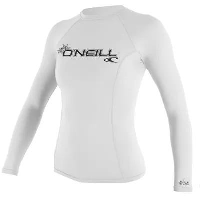 Produktbild von O´neill Wetsuits Basic Skins Damen-rashguard Mit Langen Ärmeln Weiß XL Weiß XL