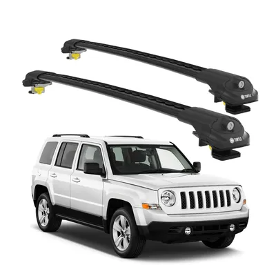 Image de TURTLE Galerie de toit AIR-1 JEEP PATRIOT ALL 2007 - 2017 , Noir