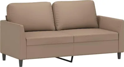 Produktbild von vidaXL 2-Sitzer-Sofa Cappuccino-Braun 140 cm Kunstleder