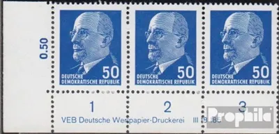 Produktbild von Briefmarken DDR 1963 Mi 937b X y II DV mit Druckvermerk gestempelt Staatsratsvorsitzender Ulbricht, Kleinformat (II)