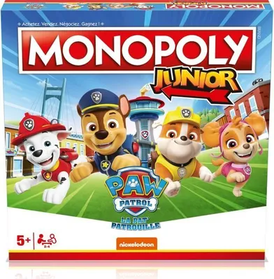 Immagine prodotto di Monopoly Junior, Paw Patrol, gioco da tavolo, Winning Moves, regole semplificate, dai 5 anni in su