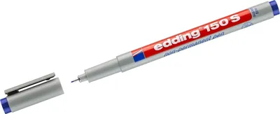 Produktbild von OHP-Marker edding 150 S non-permanent 0,3mm blau Packung mit 10 Stück