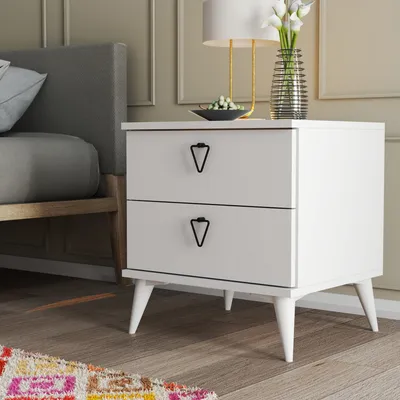 Obrázok produktu pre Skye Decor, Versa-Ce 3634, nočné stolíky a skrinky, biela, 52 x 55,1 x 45 cm