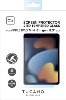 Produktbild von Tucano Displayschutzglas für Apple iPad mini, 6.Gen. 8,3'' (2021) (62626)