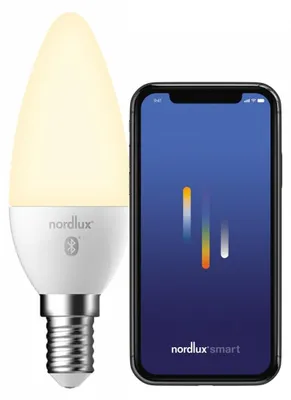 Immagine prodotto di Lampadina intelligente E14 in vetro smerigliato