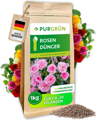 Produktbild von Purgrün Rosendünger | Krümelgranulat für Rosen | 1kg