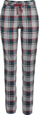Produktbild von s.Oliver Pyjamahose weiß-weinrot-petrol-kariert Größe 44/46